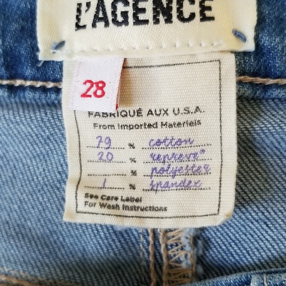 L'AGENCE Monique Ultra High Rise‎ Skinny Jeans in Lakewood Wash Size 28 NWOT - Picture 7 of 9